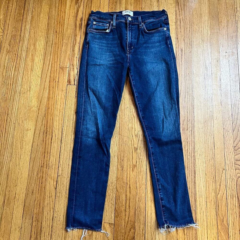 Agolde Jeans Womens 28 Sophie Crop Skinny Pants Raw Hem